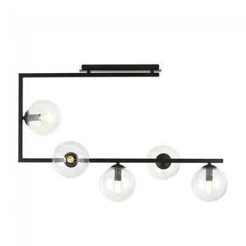Plafón de techo ventara transparente (5 luces)