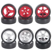4pcs ldrc ld1801 ld1802 ld1803 ld1804 118 coche rc piezas mejoradas neumaticos de deriva llantas de metalneumaticos de