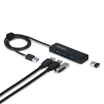 Hub USB-A de 4 Puertos - 5 Gbps - Alimentado por el Bus