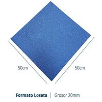 loseta de caucho azul 50x50cmx20mm 4ud densidad premium resistente uso deportivo - pavimentos arquiservi