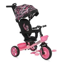 triciclo revel con asiento giratorio 360 de lorelli - pink grunge