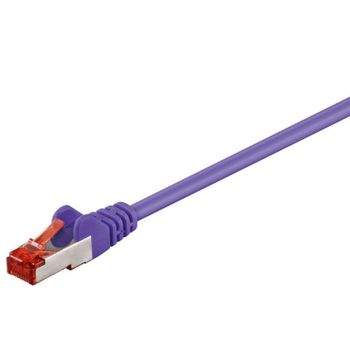 Cable de red Goobay 95530 Cat6 S/FTP 7,5 m Violeta