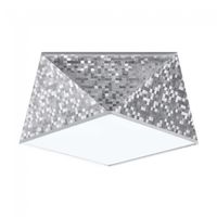 plafon de techo hexa plata