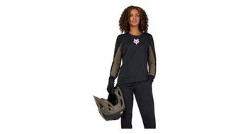 Maillot fox defend park mujer manga larga negro