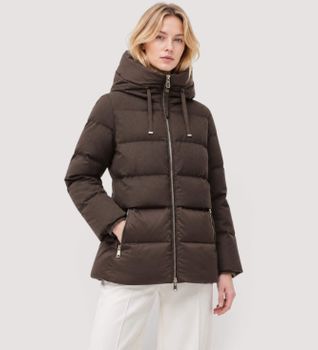 DUNO para mujer. KEIKO Parka Keiko marrón (42), Casual, Lana