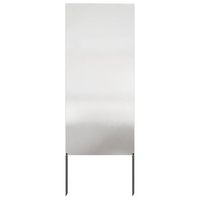 pantalla de privacidad para jardin calado plateado 50 x 140 cm vidaxl