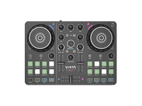 controladora dj - vieta pro vega 2 canales usb-c y minijack 35mm tarjeta de sonido integrada negro