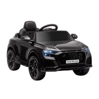 homcom coche electrico infantil 3 anos audi rs q8 con bateria 6v 2 motores mando a distancia musica bocina y luces 101x62x51cm negro   aosom espana