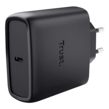 Cargador Trust Maxo GaN USB-C 65 W cable 2 m carga rápida negro