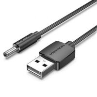 cable alimentacion usb a a dc 35mm vention cexbf 1m negro 5v 24awg
