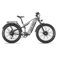 bicicleta electrica todoterreno shengmilo s600pro doble motor 48 v 25 ah gris