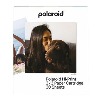 Papel fotográfico Polaroid Hi-Print 3x3 76x76 mm 30 hojas
