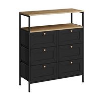 comoda belaro 80 x 95 cm con 6 cajones vicco