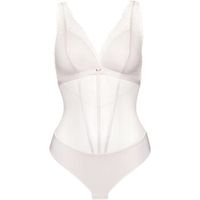 lisca body body brasileno con aros rose boda marfil para mujer