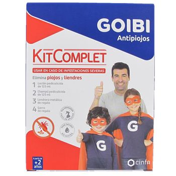 Pack Goibi antipiojos locion 125ml + champu 125 ml+ lendrera