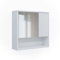 armario con espejo para bano agasta 54 x 53 cm vicco