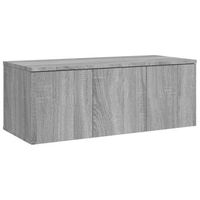 mueble tv  mueble de salon  armario tv madera contrachapada gris sonoma 80x34x30 cm