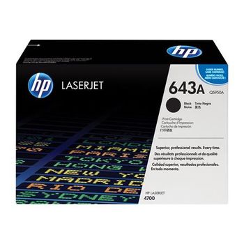 HP Colour LaserJet 643A Black Original Toner Cartridge with HP ColourSphere Toner (Q5950A)