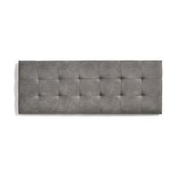 cabecero de cama 80 capitone cuadros tela antimanchas 112x57x5cm gris