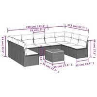 conjunto de sofas para exteriores incluye cojines conjunto de 10 piezas