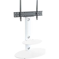 avf lugano fsl800lusww 800 mm tv stand with bracket - white white