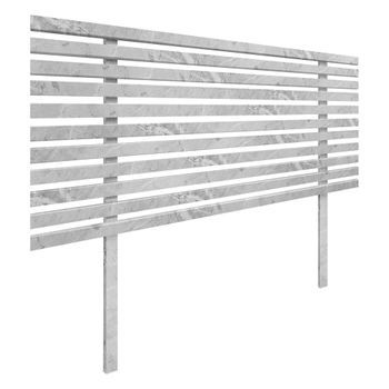 Cabecero De Madera Reciclada Dm Estilo Japones Con Patas 80x115cm Camas 80 - Acabado Mármol