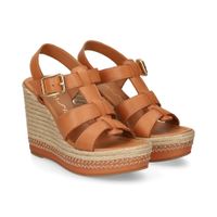 unisa sandalias con plataforma mujer - marron talla 39