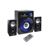 altavoces audiocore juegos de altavoces inalambricos y alambricos 10 w con subwoofer 35 w y fm