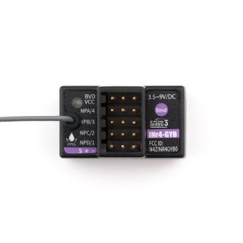 Receptor RC Flysky INr4-GYB 2.4GHz 4CH AFHDS 3 PWM/PPM/i-BUS2/S.BUS/i-BUS de salida para transmisor FlySky Noble NB4/Pro
