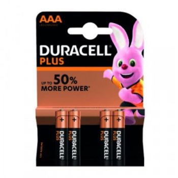 Duracell Plus AAA Batteries PK4  (MN2400B4P)
