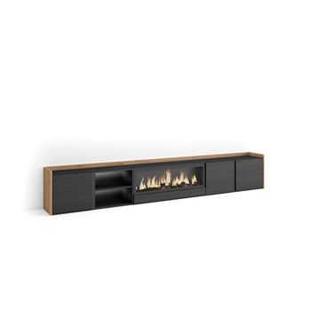 Mueble Tv Arriate-02 Con Chimenea Eléctrica Y Led