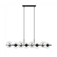 lampara colgante armaro transparente 8 luces