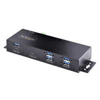hub industrial de 7 puertos usb 10gb usb-a y usb-c - taa