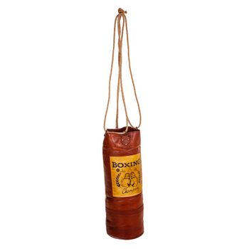 Saco de boxeo de piel 25x25x76
