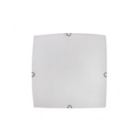 plafon cuadrado ayla 1xe27 blanco 25x25x6 cm