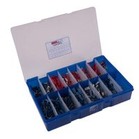 box of 365 assorted electrical terminals red blu