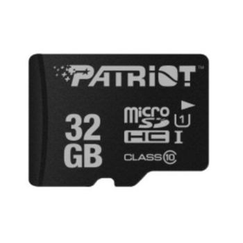 MicroSD Patriot PSF32GMDC10 32GB UHS-I Clase 10 80MB/s Negra