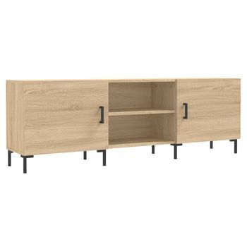 Mueble Para Tv | Mueble De Salón | Gabinete De Tv Madera De Ingeniería Roble Sonoma 150x30x50 Cm