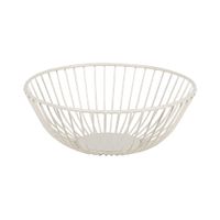 frutero de acero blanco 20 cm