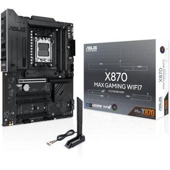 Placa Base ASUS X870 MAX GAMING X870 AM5 DDR5 ATX WiFi 7 PCIe 5.0 RGB