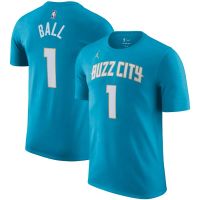 camiseta lamelo ball charlotte hornets city edition nn junior