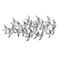 decoracion pared de metal martlar 3 multicolor 124x59 cm