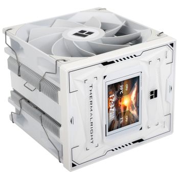 Refrigeración Aire Thermalright Socket LGA1851/1700/1200/115X AM5/AM4 120mm Burst Assassin 120 Vision BLACK Pantalla IPS Dual Fan AGHP