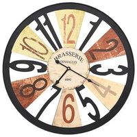 reloj de pared metal 60 cm multicolor dec022223