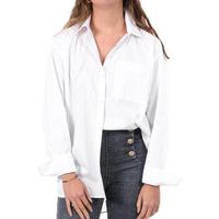 calvin klein jeans camisa poplin relaxed para mujer