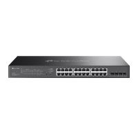 switch tp-link 24 puertos gigabit l2 4 sfp poe 150w gestionado sin ventilador