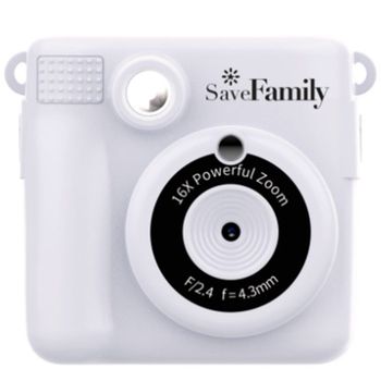 SaveFamilyCam Print Cámara Instantánea Infantil Blanca