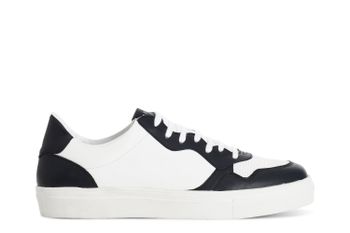 zapatillas deportivas de piel para hombre white/blue 44