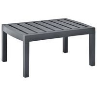 mesa de jardin de plastico gris antracita 78x55x38 cm vidaxl
