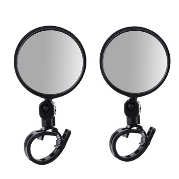2 piezas de espejo retrovisor acrílico para bicicleta 360 ajustable,espejo retrovisor de ángulo amplio para bicicleta el